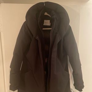 Wilfred cocoon parka size small in black